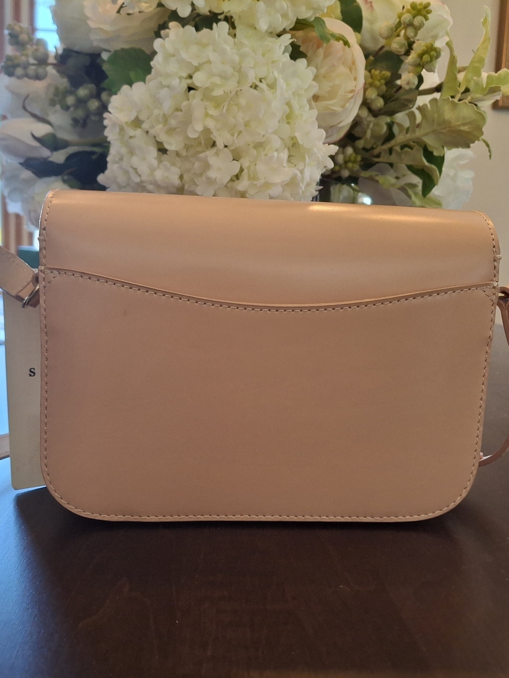 Sézane Mini Milo Handbag In Iced Pink Leather NWT - Picture 2 of 4